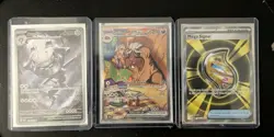 Pokemon Destined Rivals Arven's Mabosstiff ex SIR 235/182 NM Steelix Lot - Image 2