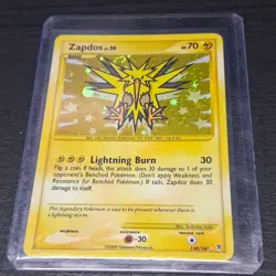Pokemon Zapdos 150/147 Supreme Victors Secret Rare Holo Lightning Burn 2009 - Image 1