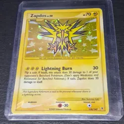 Pokemon Zapdos 150/147 Supreme Victors Secret Rare Holo Lightning Burn 2009 - Image 3