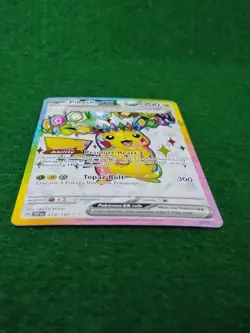 PIKACHU EX 219/191 SV08 SURGING SPARKS ULTRA RARE FULL ART HOLO 200 HP POKEMON - Image 5