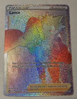 Pokemon Silver Tempest - Lance NM Rainbow Secret Rare 206/195 - Image 1