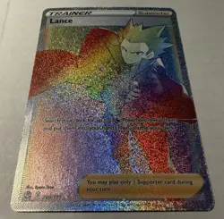 Pokemon Silver Tempest - Lance NM Rainbow Secret Rare 206/195 - Image 3