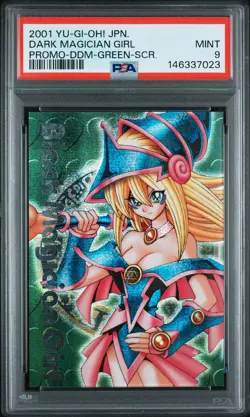 2001 YU-GI-OH! JAPANESE PROMO DARK MAGICIAN GIRL PSA 9 - Image 1