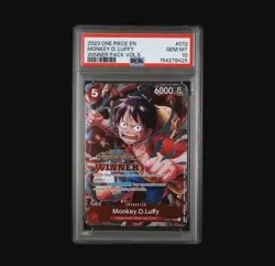 Monkey D Luffy PSA 10 GEM 2023 One Piece EN TREASURE Winner Pack Vol 5 ST01 012⚓ - Image 1