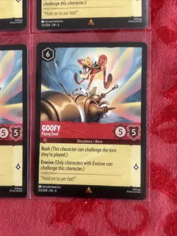 4x Disney Lorcana Azurite Sea - Goofy - Flying Goof | 123/204 | NM | Rare x4 - Image 5
