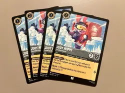 Disney Lorcana TCG Winterspell Judy Hopps - Snowball Patrol x4 Play Set - Image 1