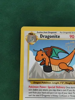 Pokemon DRAGONITE Card BLACK STAR PROMO Set #5 Movie Release WB Stamped WOTC NM - Image 2