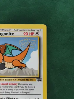 Pokemon DRAGONITE Card BLACK STAR PROMO Set #5 Movie Release WB Stamped WOTC NM - Image 3