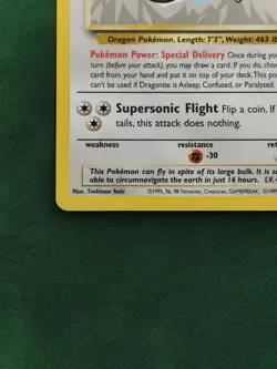 Pokemon DRAGONITE Card BLACK STAR PROMO Set #5 Movie Release WB Stamped WOTC NM - Image 4