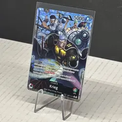 Krieg OP15-001 Alt Art Foil Leader Card One Piece Adventure on Kami’s Island NM - Image 2