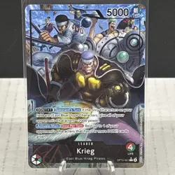 Krieg OP15-001 Alt Art Foil Leader Card One Piece Adventure on Kami’s Island NM - Image 4