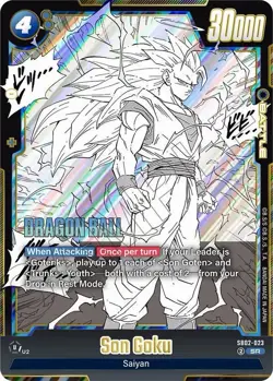 Son Goku SB02-023 Super Rare Manga Art Foil Dragon Ball Super Card Game | NM - Image 1
