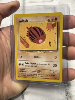 Pokemon Swinub 57/64 - Neo Revelation - COMMON - VINTAGE WOTC Pokemon Card - LP - Image 2