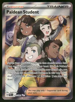 Pokemon Cards Paldean Student 231/091 Paldean Fates Ultra Rare NM - Image 1