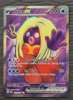 Jynx ex 191/165 Ultra Rare Full Art 151 Pokemon Card - Image 1