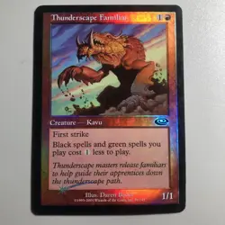 Thunderscape Familiar - Planeshift Foil Mtg Tcg Vintage #76 - Image 2