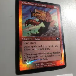 Thunderscape Familiar - Planeshift Foil Mtg Tcg Vintage #76 - Image 3