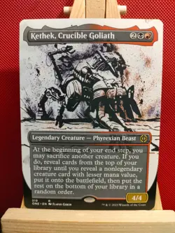 Kethek, Crucible Goliath (Borderless) - Phyrexia: All Will be One - NM - MTG - Image 1