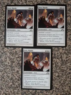 MTG - 3 x Holy Mantle - Gatecrash - Image 1