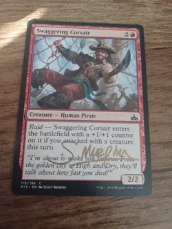 Swaggering Corsair ARTIST PROOF Signed by Scott Murphy MTG - Image 1