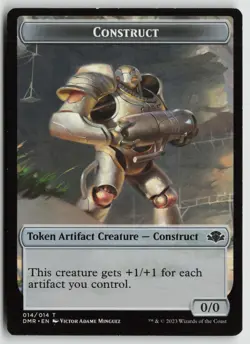 Construct Token 14 Token Dominaria Remastered Magic: The Gathering LP - Image 1