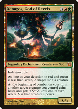 Xenagos, God of Revels #156 (HP) Born of the Gods BNG Magic MTG - Image 1