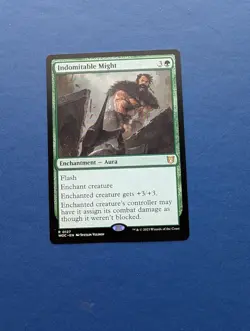 MTG Indomitable Might: Wilds of Eldarine Commander #127 – NM-MT+ - Image 1