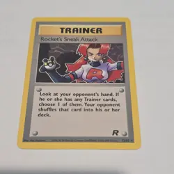 Pokemon Rocket's Sneak Attack Team Rocket Rare Wizards 72/82 Unlimited English - Image 1