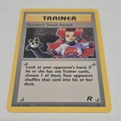 Pokemon Rocket's Sneak Attack Team Rocket Rare Wizards 72/82 Unlimited English - Image 2