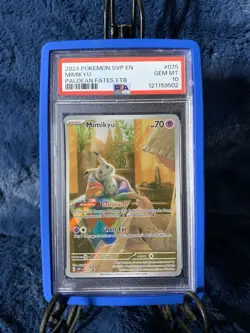 2024 Pokemon Svp En Mimik Yu Paldean Fates Etb #075 Psa10 Special - Image 1