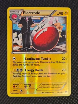 ELECTRODE 22/108 UC ROARING SKIES POKEMON REVERSE HOLO LP 2015 - Image 1