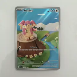 Pokemon TCG Black Bolt Audino 151/086 Illustration Rare Full Art NM - Image 1