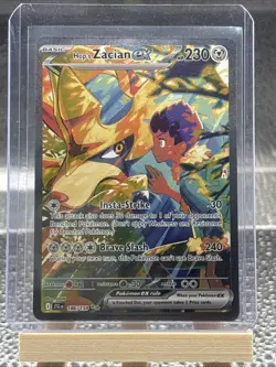 Pokemon Hop's Zacian ex 186/159 Sv09 Special Illustration Rare Full Art Holo - Image 1