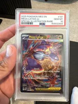 2025 POKEMON MEG EN-MEGA EVOLUTION #181 MEGA LATIAS EX PSA 10 - Image 1