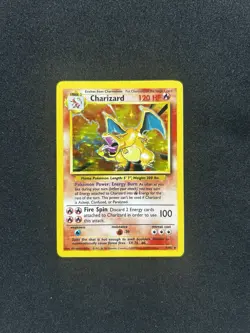 1999 Pokemon Base Set Charizard 4/102 Holo Unlimited LP Clean Copy - Image 1