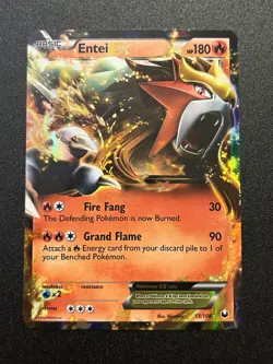 Pokemon TCG Entei EX 13/108 - LP - Dark Explorers - Image 1