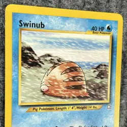 Vintage Pokemon Neo Genesis Swinub 79/130 Regular Common NM - Image 3