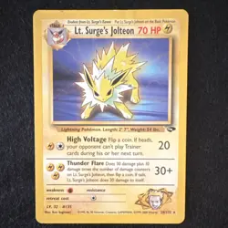 Lt. Surge's Jolteon #28 | Pokemon Gym Challenge Unlimited | Moderately Played - Image 1