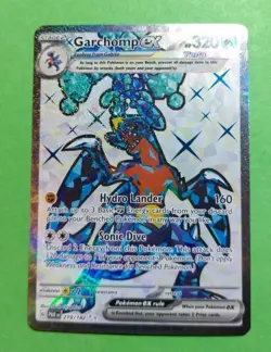 Garchomp ex 219/182 SV04: Paradox Rift Holo Pokemon, NM - Image 1