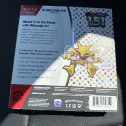 Pokemon Scarlet & Violet 151 Alakazam EX Collection Box - Image 2