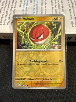 Pokemon TCG Voltorb 100/165 Professor Program Promo 151 Reverse Holo - Image 1