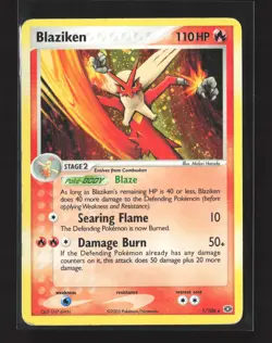 Pokemon Emerald #1/106 Holo Rare Blaziken - Image 1