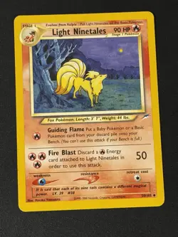 Light Ninetales 50/105 Uncommon Neo Destiny Pokemon Good Condition - Image 1