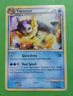 Vaporeon 52/95 Call of Legends Regular Pokemon, MP - Image 1