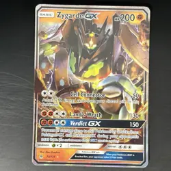 Pokemon TCG Zygarde GX Forbidden Light 73/131 Ultra Rare Sun&Moon - Light Play - Image 1