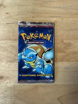 Factory Sealed HEAVY 21.0g Pokemon 1999 Base Set Blastoise Pack HEAVY - Image 3