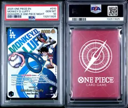 2025 One Piece Promos Monkey D. Luffy Dodgers X One Piece Night PSA 10 GEM MINT - Image 3