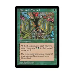 WOTC MtG Tempest Eladamri's Vineyard (R) VG - Image 1