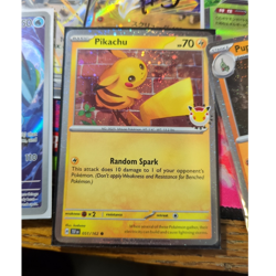 Pokemon TCG 2021 1 Card Lot Pikachu 051/162 Holo English - Image 1