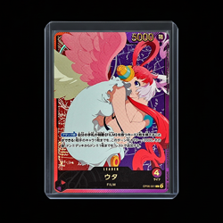 Uta Leader Gold Text Anime Art OP06-001 One Piece Card Japanese - Image 1